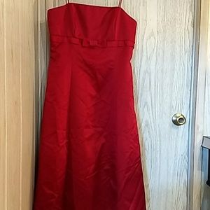 Red David bridal dress